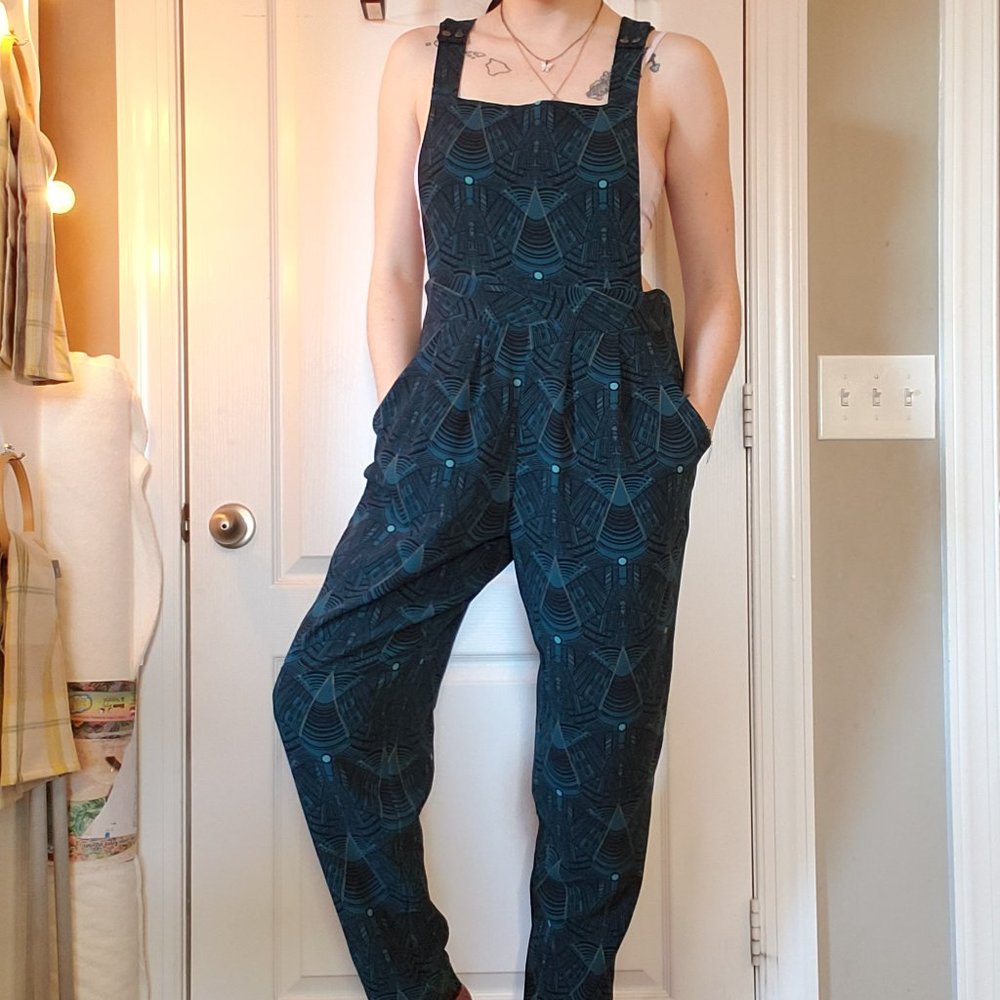 Melissa McCarthy Seven7 Geometric Overalls